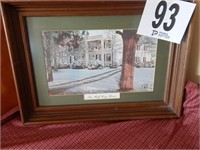 FRAMED MATTED "THE HALF WAY HOUSE" 13  X  17