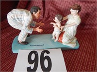 NORMAN ROCKWELL FIGURINE   "BABIES FIRST STEPS"