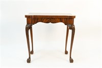 ANTIQUE CARVED ENGLISH GAME TABLE