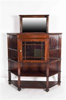 BAR CABINET / ETAGERE WITH MIRROR