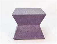 CARLO RAMPAZZI CUSTOM PURPLE OCCASSIONAL TABLE