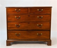 GEORGIAN TWO OVER THREE CHEST OF DRAWERS