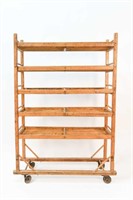 VINTAGE INDUSTRIAL SHOE RACK