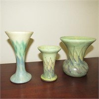 3 Pcs Peters & Reed Landsun Art Pottery