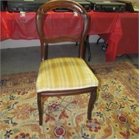 Antique Balloon Back Parlor Chair 36"High