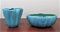 Van Briggle Art Pottery Tulip Planter Bowl & Vase