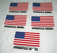5 Springfield Armory decals (5X)