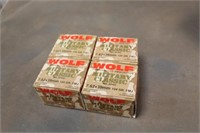 (4) Boxes Wolf Military Classic 7.62x39 124GR FMJ