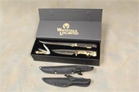 Whitetails Unlimited (3) Knife Set with Sheaths
