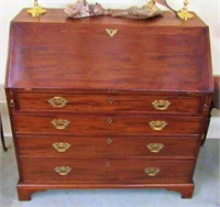 Mid 19th Century Slant Front Desk w/Fab Interior