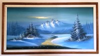LARGE SIGNED OIL PAINTING - GREAT COLORS