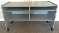 MODERN DESK / SHELF ON WHEELS - SEE PIC 2