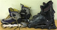 2 PAIRS OF ROLLER BLADES - SIZE 7