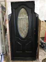 36" x80" Oval Deco Glass entry Door