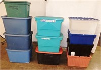 Lot of (11) Storage Totes