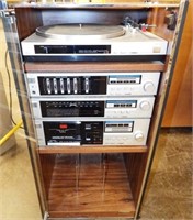 Fisher Stereo Set in Cabinet