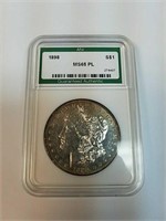 1898 ms65 pl graded morgan silver dollar