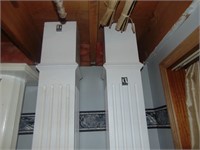 2   8 foot square pillars
