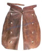 Dave Shelley Western Leather Cowboy Chaps