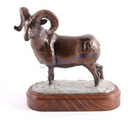 Original Don Ream Bighorn Sheep Bronze Sculpture