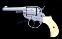Colt Lightning Sheriff Model Revolver Nickel MINT