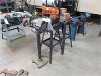 (3) Bench Grinders on Stands