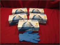 New Ansell TNT Blue Nitrile Gloves Size Large
