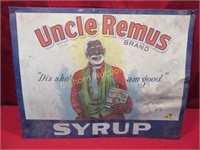 Metal Sign Uncle Remus Syrup 16" x 12 1/2"