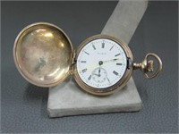 Vintage Elgin Pocket Watch, 15 Jewels Hunter Case