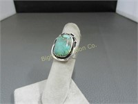 Vintage Navajo Ring Size 8.5 Turquoise