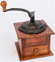 Vintage Hand Crank Colonial Coffee Mill / Grinder