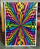 Vintage Psychedelic Neon 28" X 20" Poster