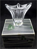 New Daum Crystal France Glass Vase