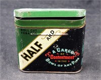 Vintage 1930 Half & Half Tobacco Cigarette Tin
