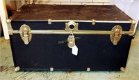 Vintage Large Hard Side College Foot Locker Box
