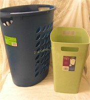 Laundry Hamper & Small Garbage Can