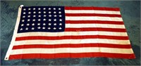 Vintage Rare 48 Star Cotton United States Flag