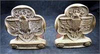 Vintage 6" Official Girl Scouts Bookends Set