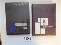 1970 and 1971 Buffalo yearbooks from Georgetown,