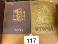1954 and 1964 Utopia yearbook, Cayuga, Ind.