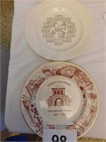 Georgetown, IL sesquicentennial plate, 1827-1977