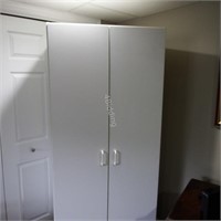 Two Door White Storage Cabinet