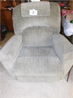 Tan recliner/rocker, nice shape