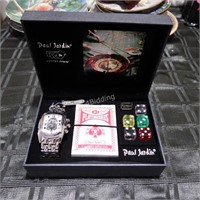 Paul Jardin Gift Game Set w/Watch - New
