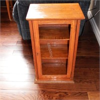 Antique Wood Counter Top Medicine Cabinet