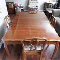 Andrew Malcolm Solid Wood Cherry Table & 4 Chairs