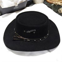 Man's Black Pigalle Gaucho Hat