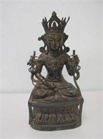 Chinese gilt bronze figure, 17th/18th