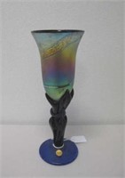 Colin Heaney signed studio glass vase