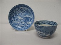 Davenport Inuit porcelain teabowl and saucer,